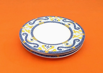 3 Soucoupes / Sous-tasses Grès véritable