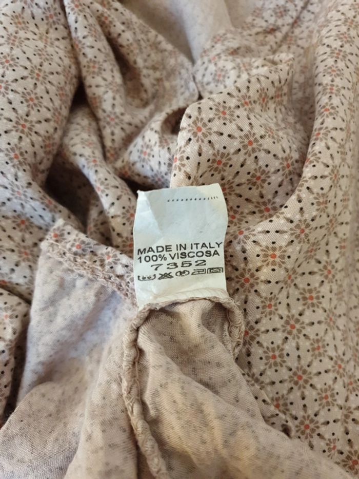 Blouse à petits motifs vieux rose - photo numéro 6