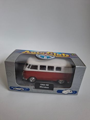Volkswagen T1  - combi - bus - 1962  - rouge toit blanc 
