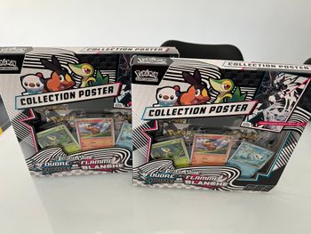 Lot Indivisible 2 Coffrets Poster Pokémon Unys EV10.5 - Foudre Noire & Flamme Blanche