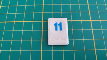 Tuile chiffre 11 onze bleu jeu de société Rummikub Le rami des chiffres jeu de voyage Hasbro #C68