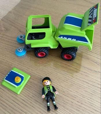 Agent avec balayeuse playmobil