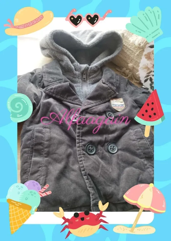 Manteau IKKS polaire garçon 6mois - photo numéro 6