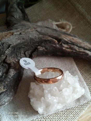 Bague zircon et or rose