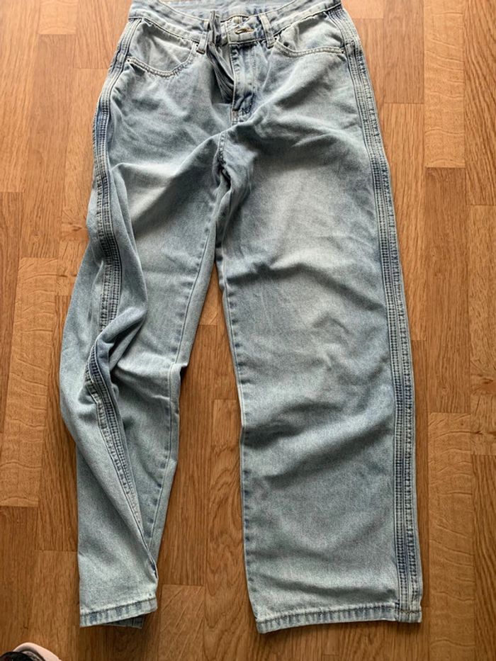 Jeans large taille basse