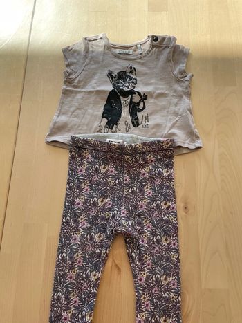 Magnifique ensemble fille IKKS 6 mois pantalon réversible