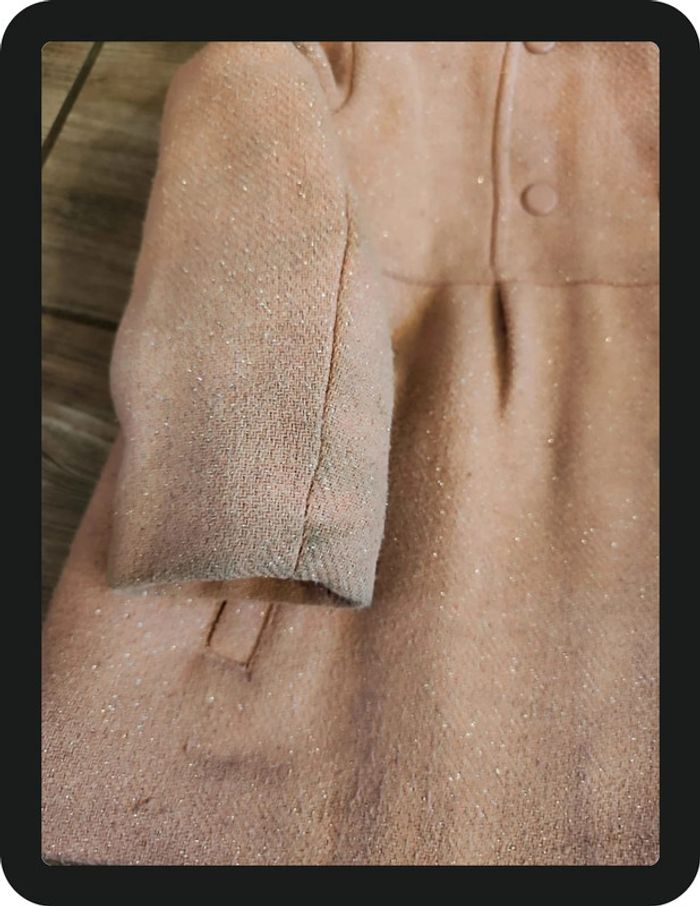 Manteau avec capuche fourrure rose Lulu castagnette Taille 24 mois - photo numéro 3
