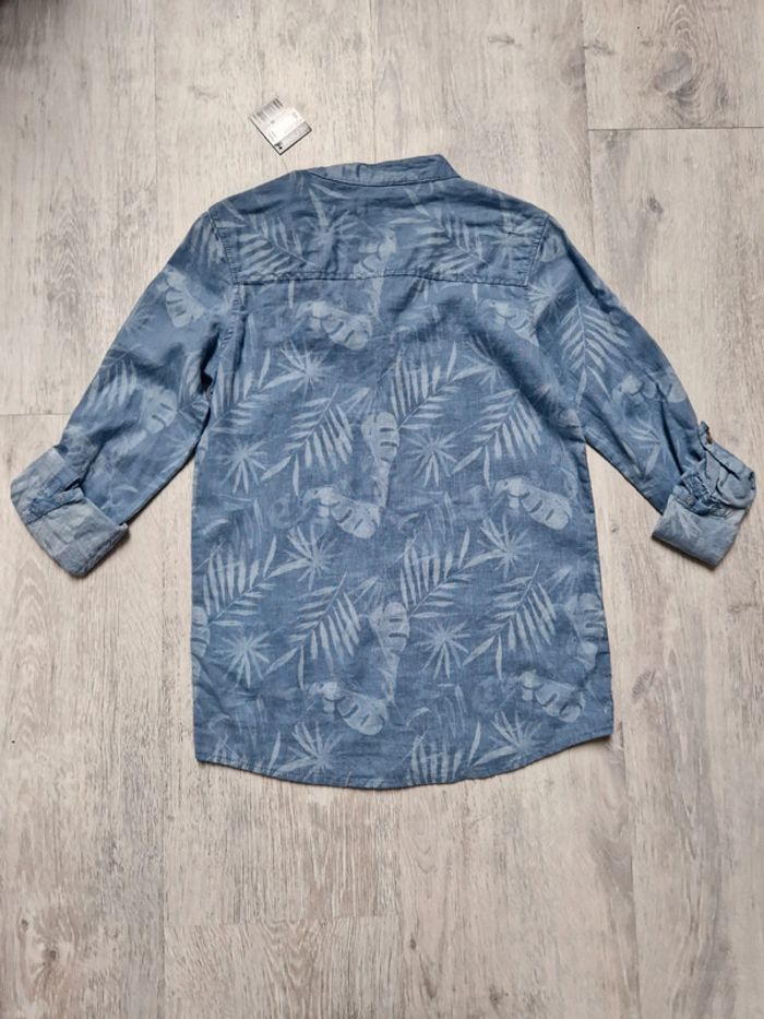 Chemise col mao manches courtes in extenso 8 ans neuve avec étiquette - photo numéro 2