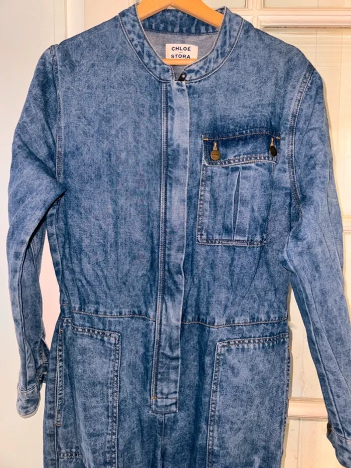 Combinaison en denim Chloé stora Taille 36 Valeur 350 euros - photo numéro 3