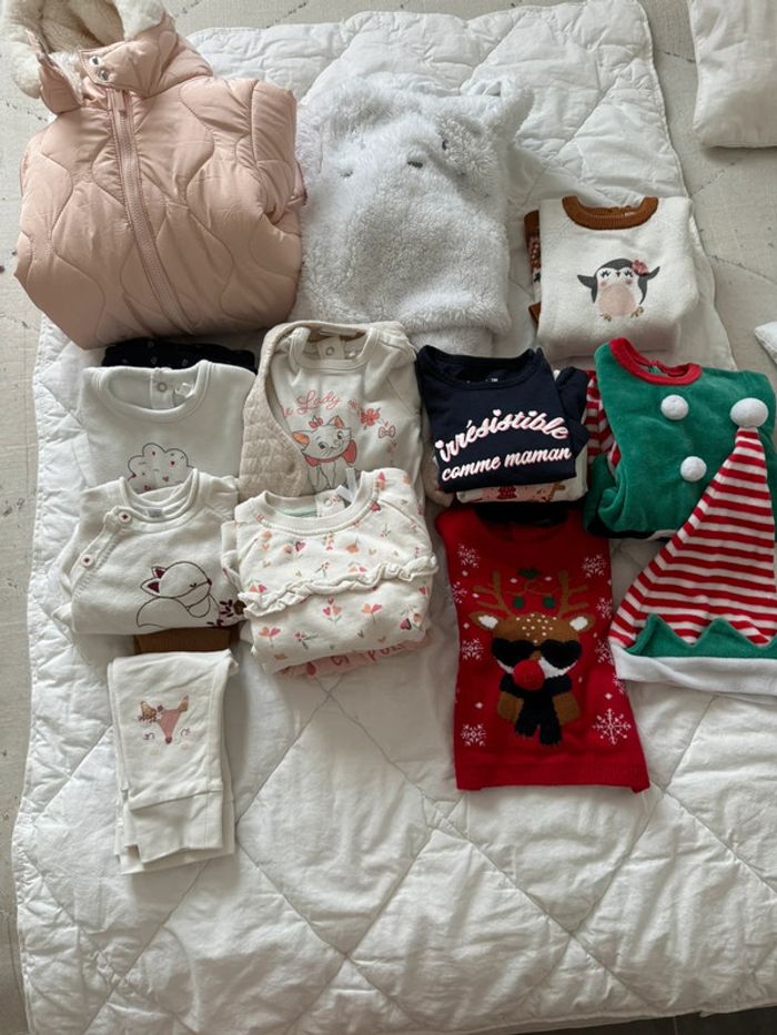 Lot vêtements hiver bébé fille 3 mois