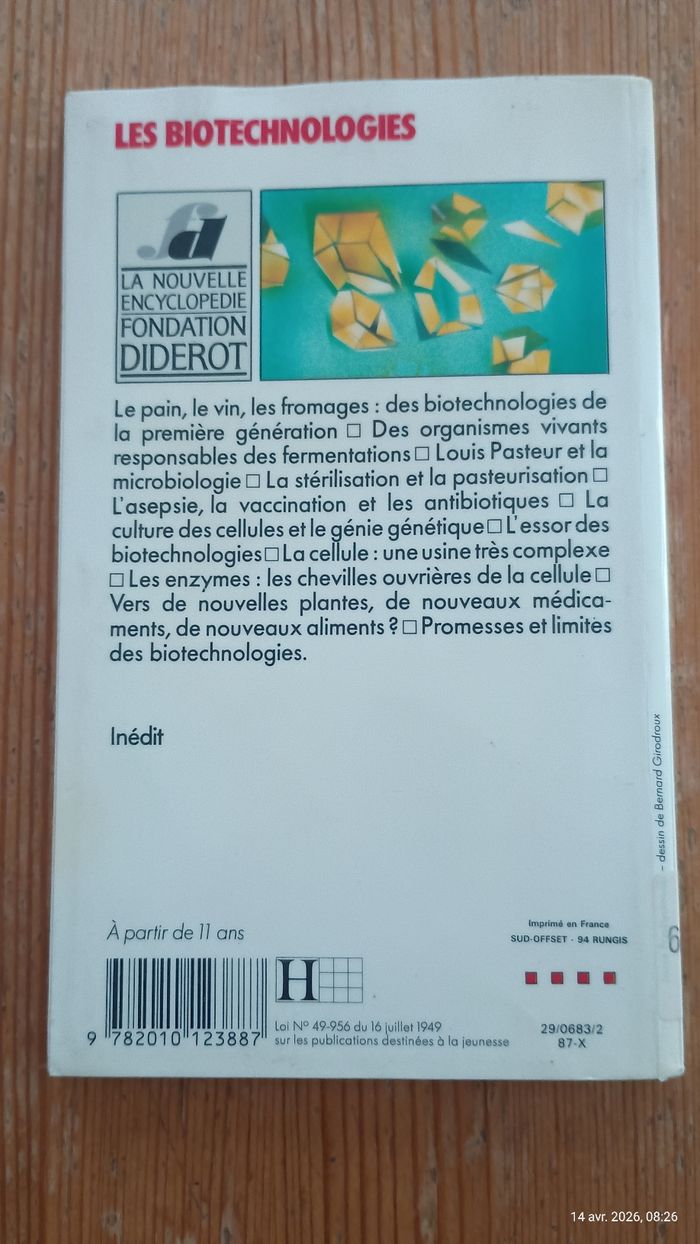 Livre "les bio technologies" - à partir de 11 ans - photo numéro 2