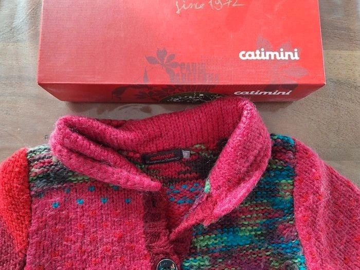 Gilet à boutons multicolore Catimini 18 mois - photo numéro 3