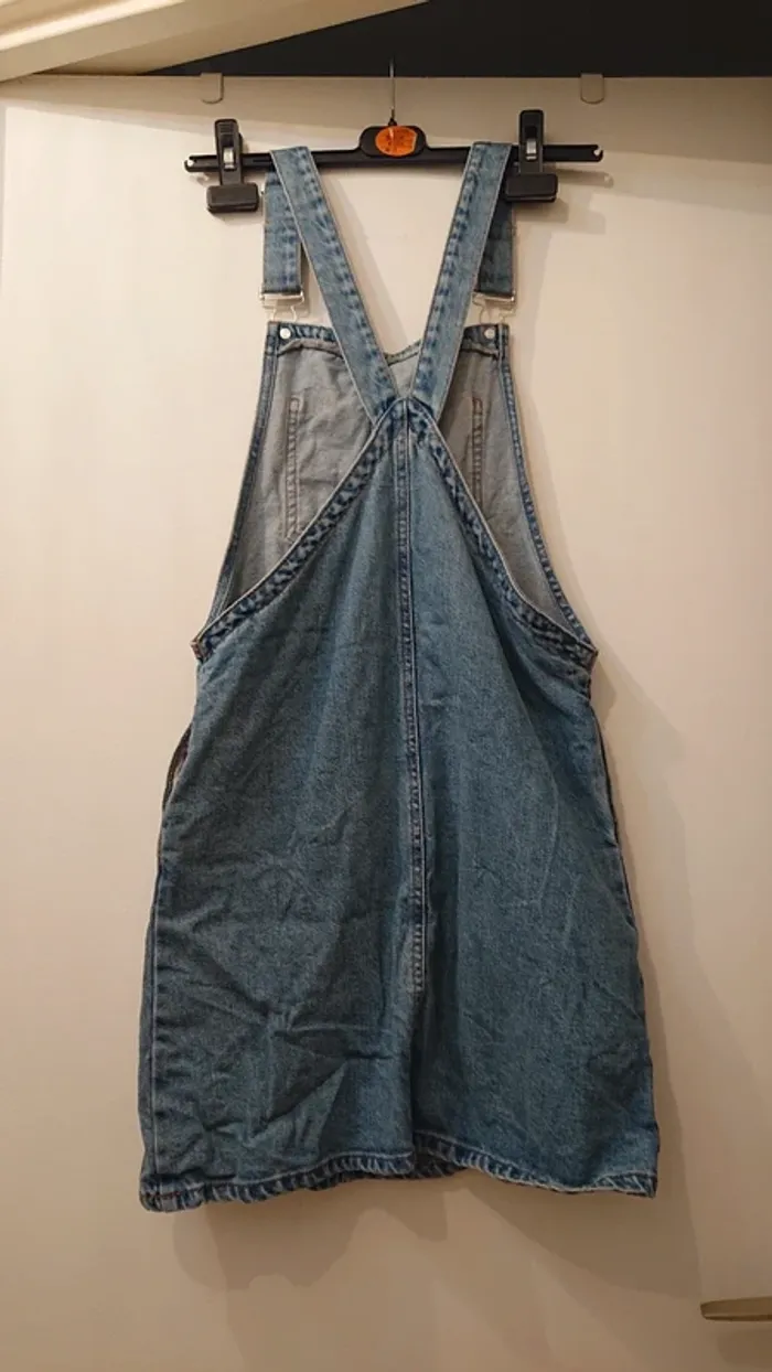 Robe salopette jean bleu - photo numéro 2