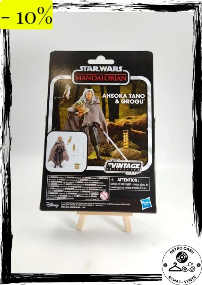 Star Wars The Mandalorian Vintage Collection figurine Ahsoka Tano & Grogu 10 cm - photo numéro 2