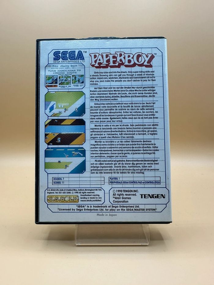 Paperboy Us Gold Master System - photo numéro 2