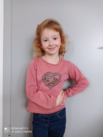Sweat vieux rose 5ans