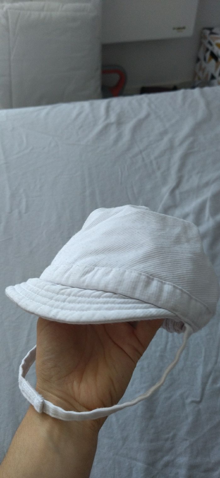 Casquette blanche bébé fille - photo numéro 4