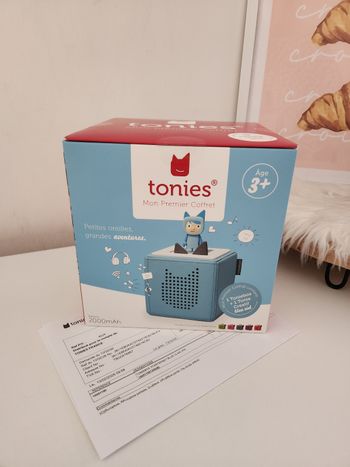 Coffret boite à Histoires et conteuse musicale tonies Toniebox 1 bleue