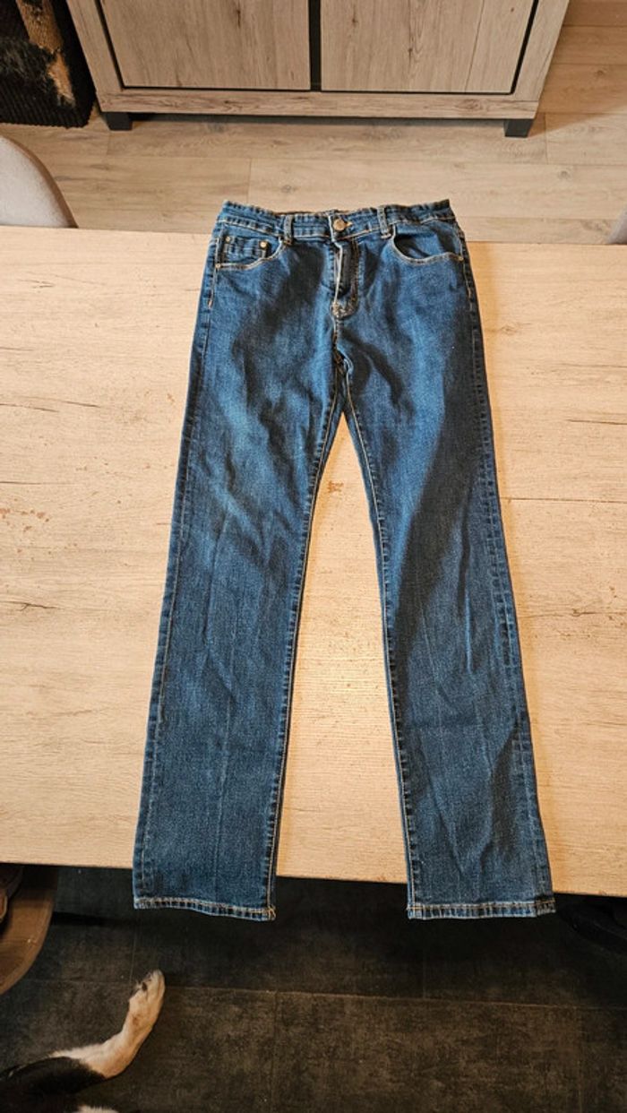 Jean s homme bleu foncé, stretch, TQF, taille 42, nickel - photo numéro 2
