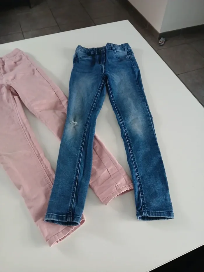Lot pantalon fille 8ans - photo numéro 2