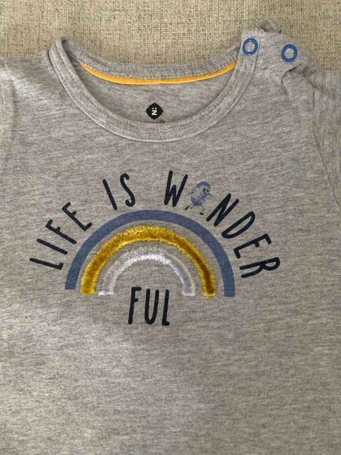 Magnifique t shirt manches taille 18 mois de marque Z - photo numéro 5