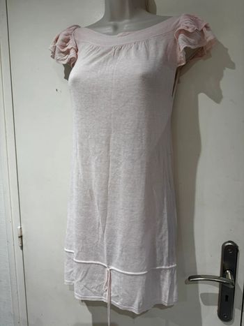 Robe rose transparente naf Naf Taille XS