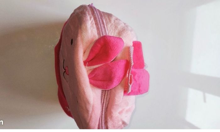 Petit sac à dos lapin rose - photo numéro 2