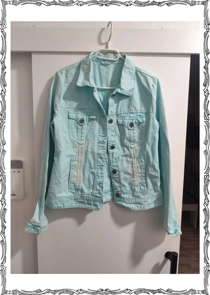 Veste turquoise taille L
