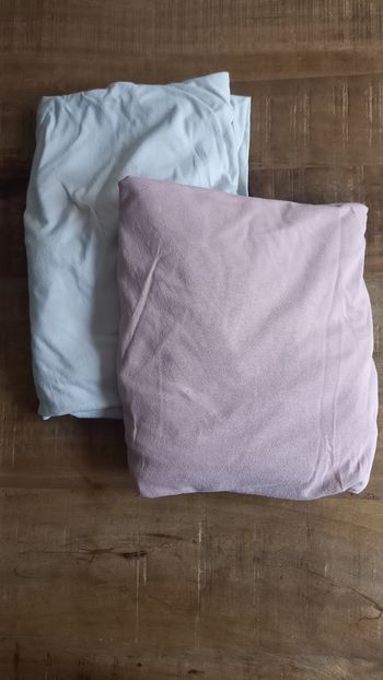 Lot de draps housse OekoTex lit enfant 90x140