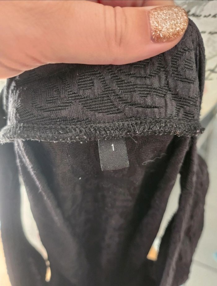 Petite robe noire (PRN) texturée, chic et moderne, T. 1 (équiv. S/M) - photo numéro 6