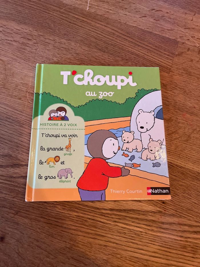 Livre une histoire à deux voix Tchoupi au zoo Numéro 5