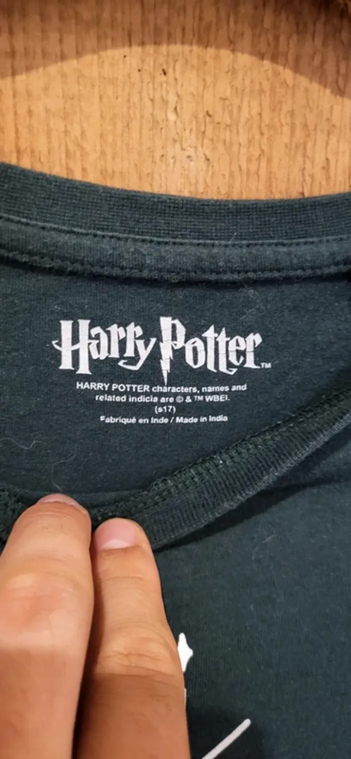 T-shirt Harry Potter Expecto Patronum Vert - Taille XL - Très bon état - photo numéro 4