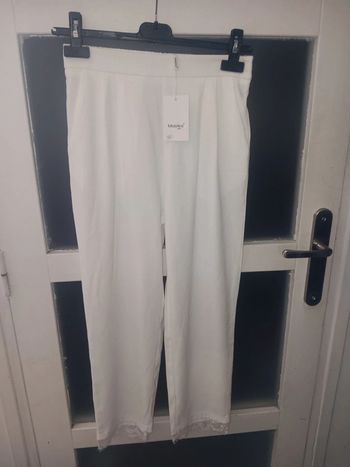 Pantalon blanc Majolica neuf taille S