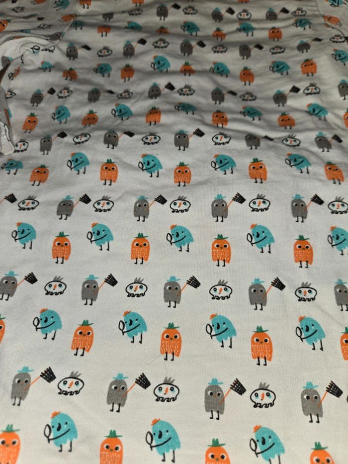 Joli pyjamas / grenouillère en coton fille 12 mois - photo numéro 3