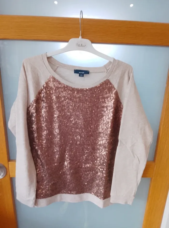 Pull Sweat à sequins - Fille 12 ans