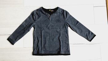 Vêtement garçon tee-shirt manches longues gris Orchestra 5 ans