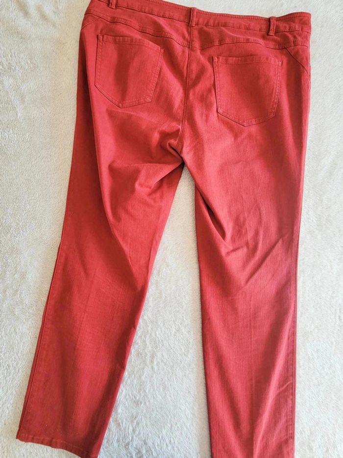 Pantalon Jeans Rouge Femme Gerry Weber – Taille 46 - photo numéro 4