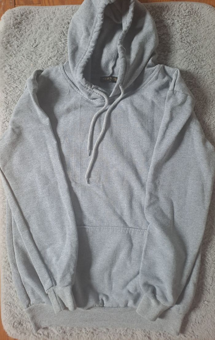 Pull sweat femme gris taille L bon etat