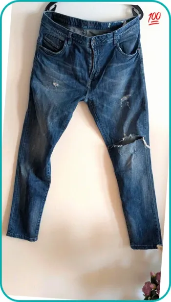 Jeans destroy Diesel Sleenker homme 46