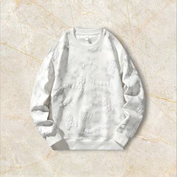 Knit Cartoon Sweater Y2K Vintage Oversized 90s Taille M – Crewneck Old School Americain Streetwear