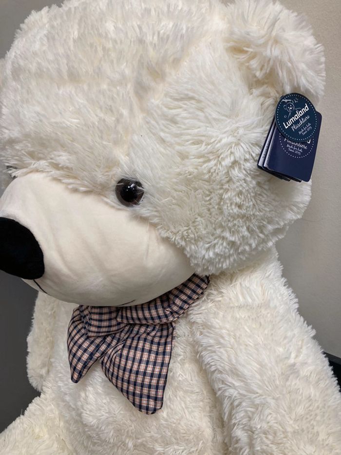 Ours en peluche blanc - photo numéro 2