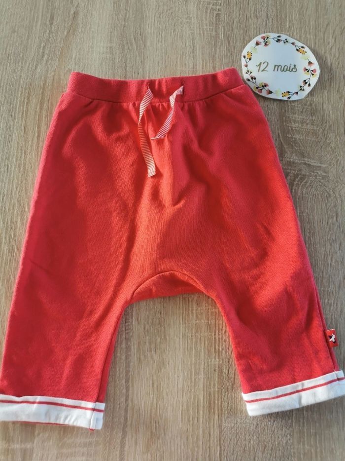 Ensemble bébé fille 12mois pantalon et t-shirts manches longues sergent major et boutchou tbe - photo numéro 2