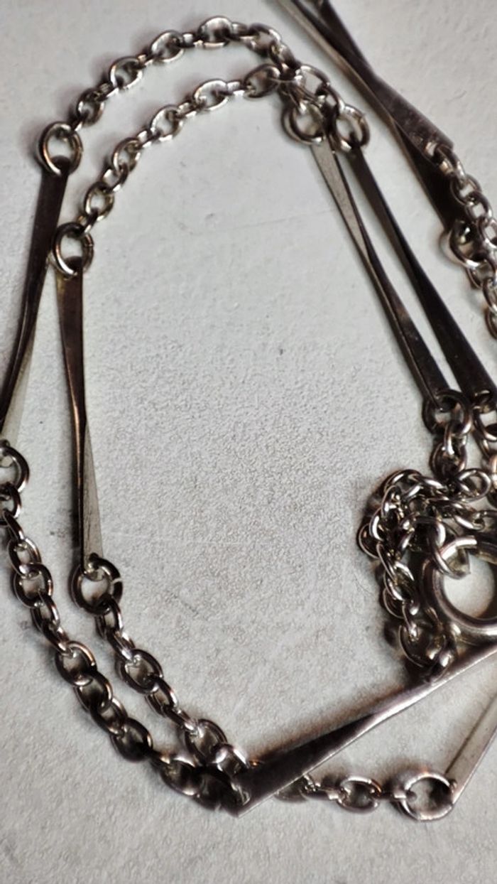 Pendentif nacre acier - photo numéro 6