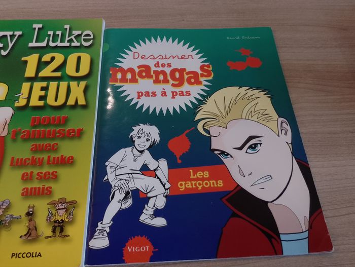 Lot de 2 livres Dessiner des mangas et 120 jeux - photo numéro 3
