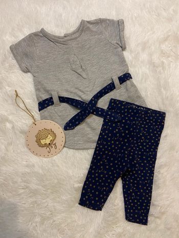 Ensemble fille tunique manche courte leggings