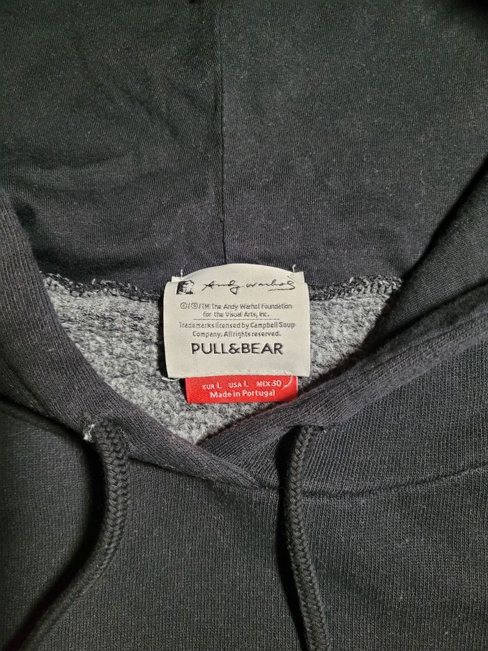 Sweat à Capuche Noir Andy Warhol Pull & Bear - photo numéro 6