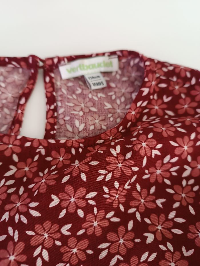 Blouse fleurie Vertbaudet 10 ans - photo numéro 2