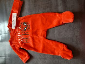 pyjamas spiderman garcon en velours naissance 0 mois 