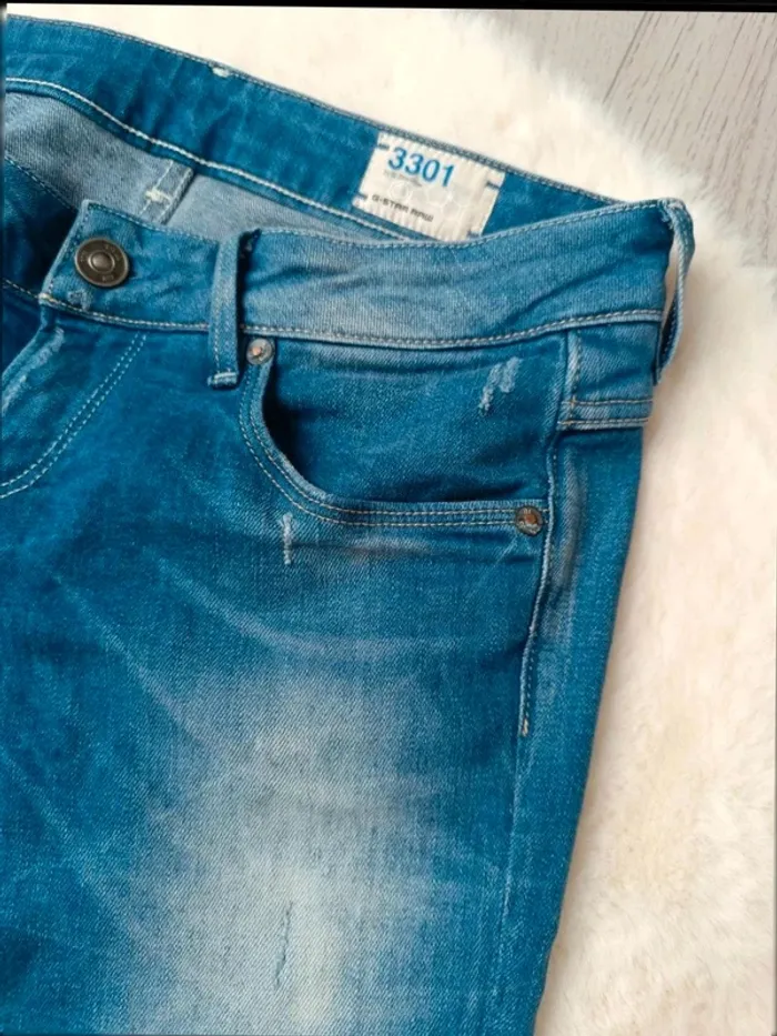👖 Jean g-star raw 3301 coupe slim - photo numéro 3