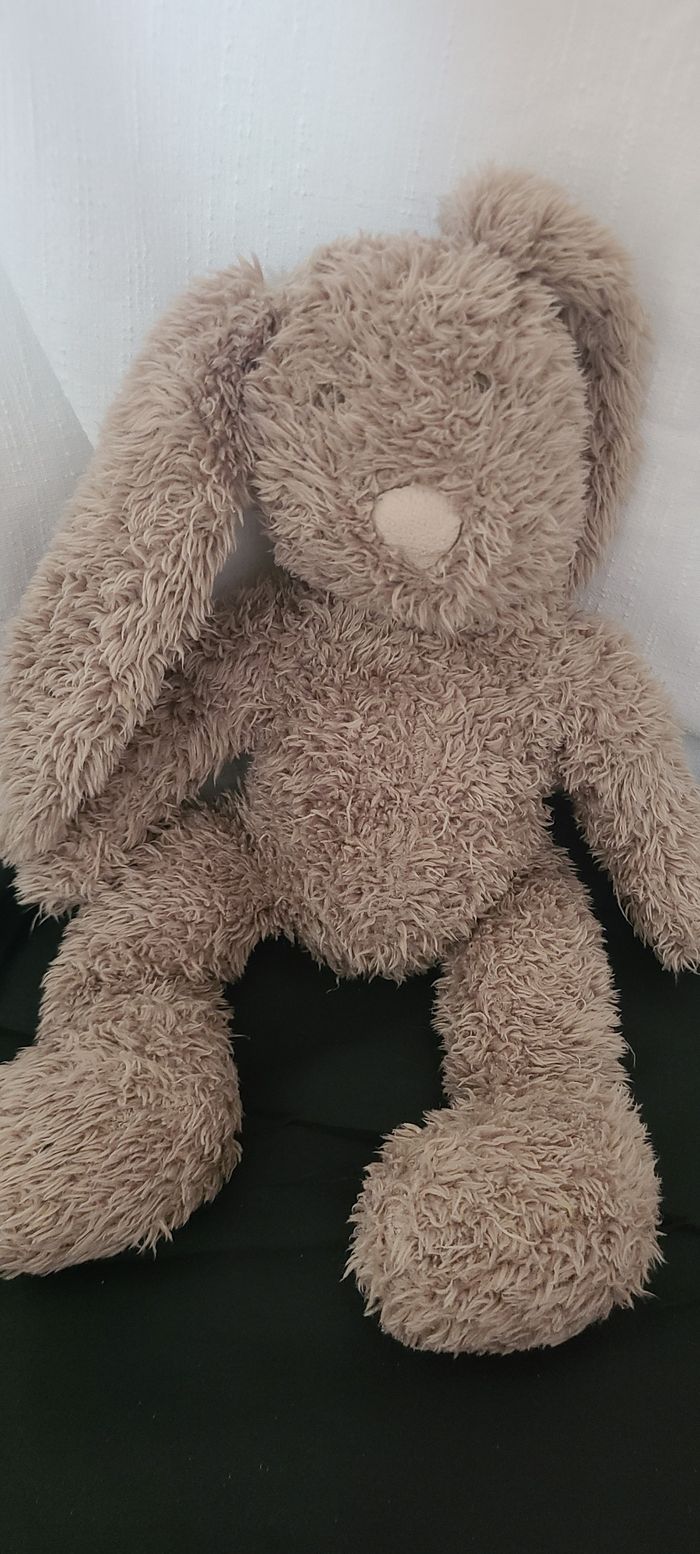 doudou lapin bouclettes